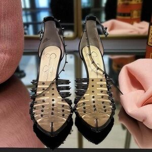 Elegant Black Studded Women's Shoes